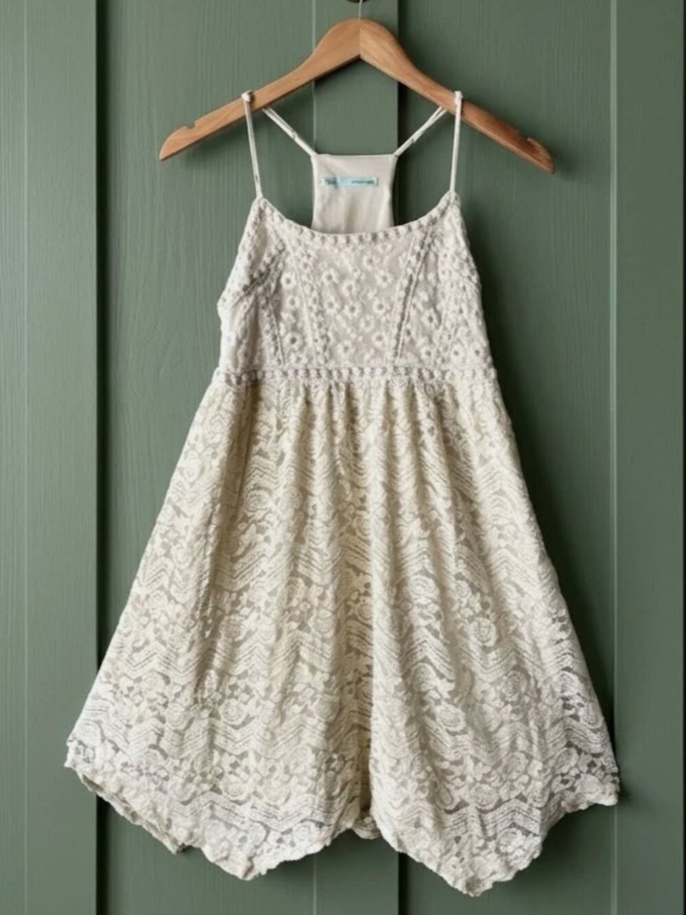 Maurices Lace Dress M Ivory Angelcore Bridal Shower Western Boho Hippie Festival